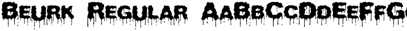 Beurk Regular font