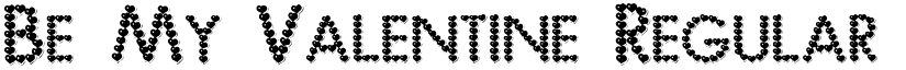 Be My Valentine Regular font