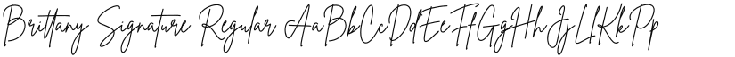 Brittany Signature Regular font