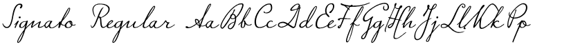 Signato Regular font