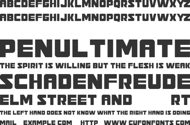 Seven Eleven font preview