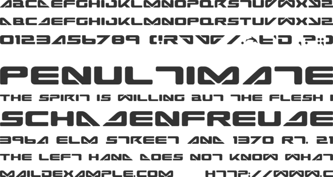 Sea Dog 2001 font preview