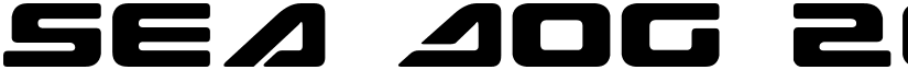 Sea Dog 2001 font