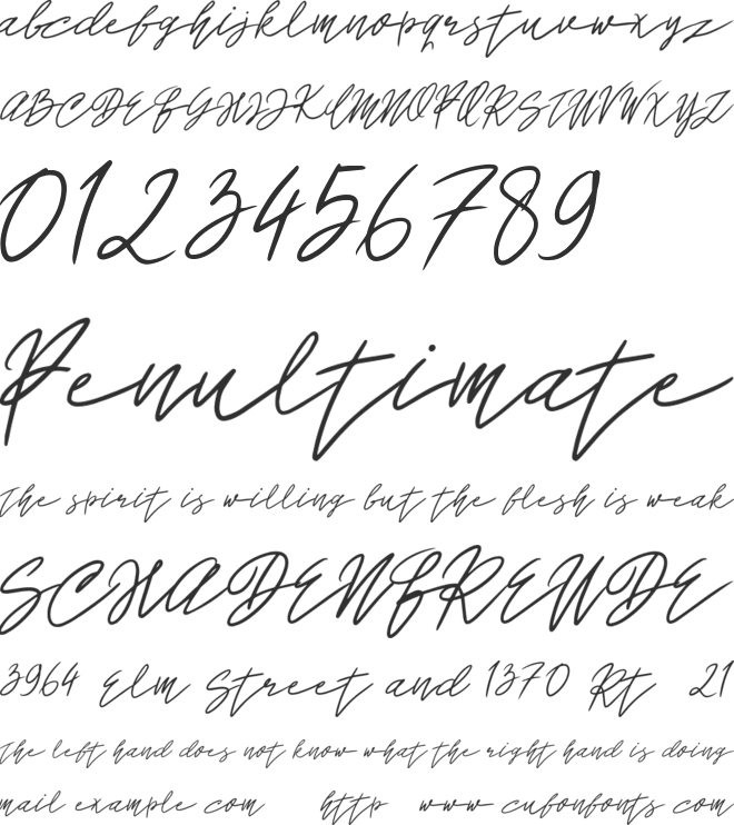 John Bulgarry font preview