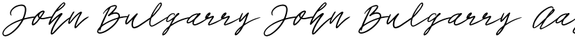 John Bulgarry John Bulgarry font