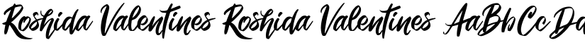 Roshida Valentines Roshida Valentines font