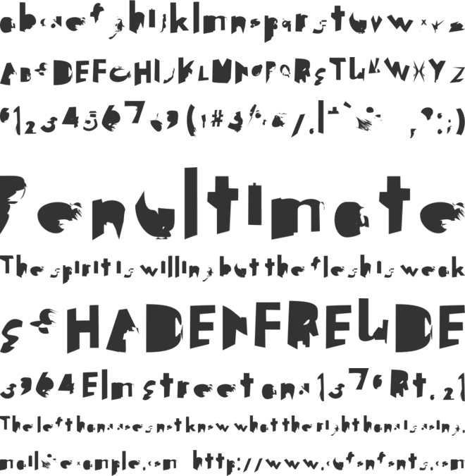 Getaway font preview