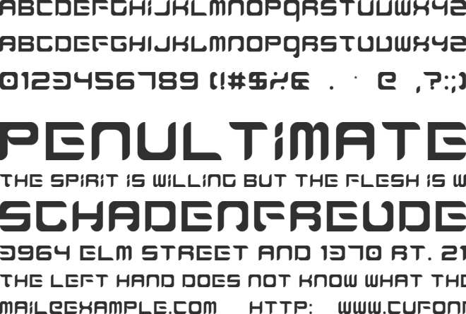 Chafurin font preview