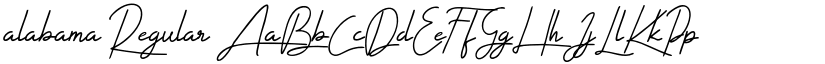 alabama Regular font