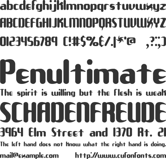 Unexplored Galaxies font preview