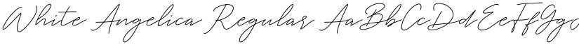 White Angelica Regular font