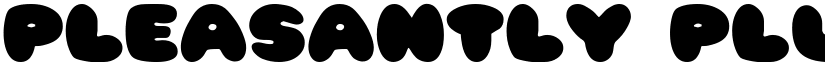 Pleasantly Plump font