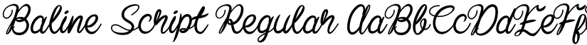 Baline Script font download