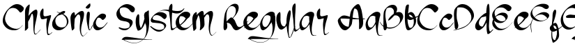 Chronic System Regular font