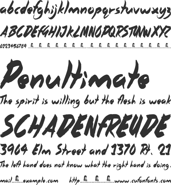 When in Rome font preview
