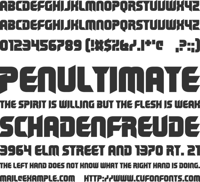 Medical Shape font preview