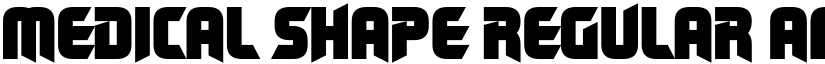 Medical Shape Regular font