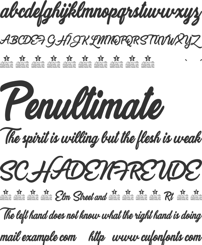 Got to be Real Personal Use font preview