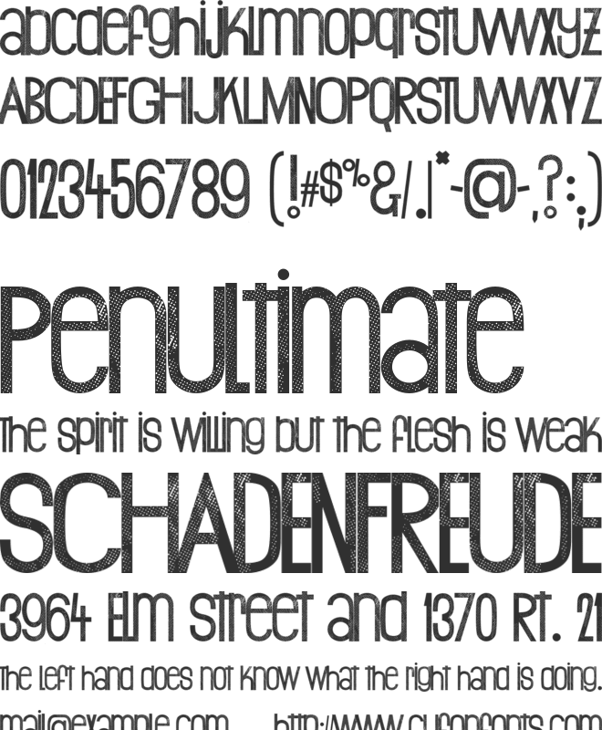 Ogresse font preview