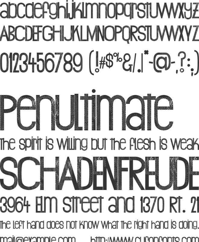 Ogresse font preview