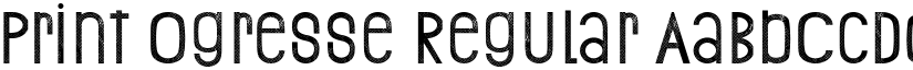 Print Ogresse Regular font