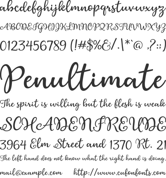 Austral font preview