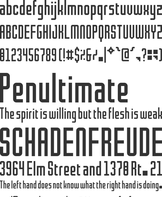 Halfade Black font preview