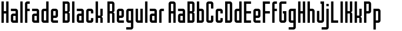 Halfade Black Regular font