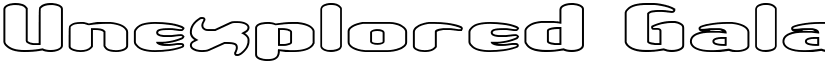 Unexplored Galaxies WO -BRK- font