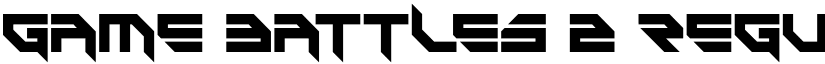 Game Battles 2 Regular font