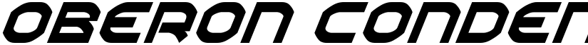 Oberon Condensed Italic font