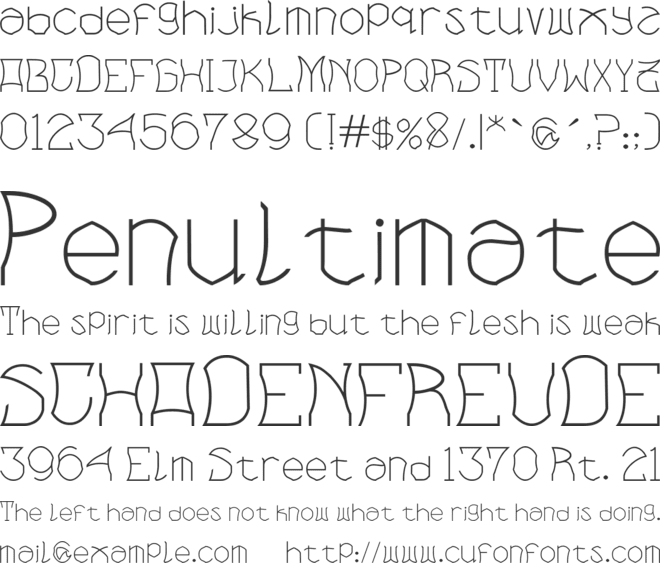 Bloem blaadjes font preview