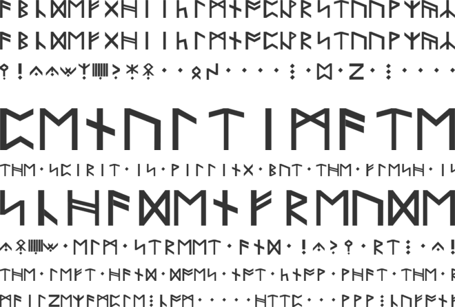 KhuzdulErebor font preview