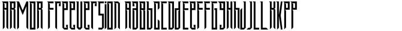 ARMOR FreeVersion font