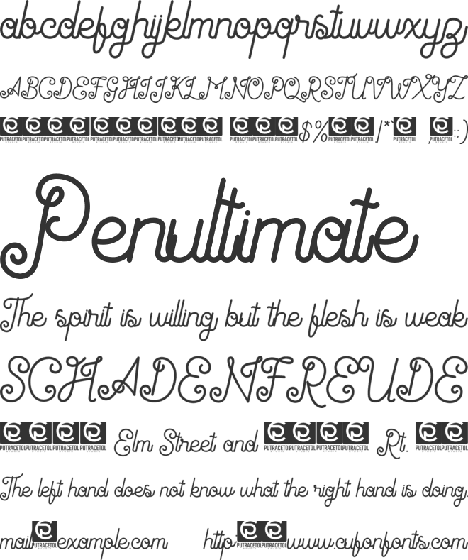 Antiqueline font preview