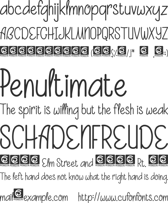 Beauty And Love font preview