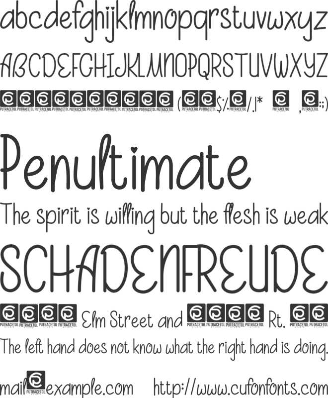 Beauty And Love font preview