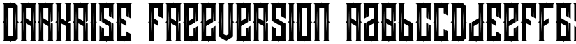 DARKRISE FreeVersion font