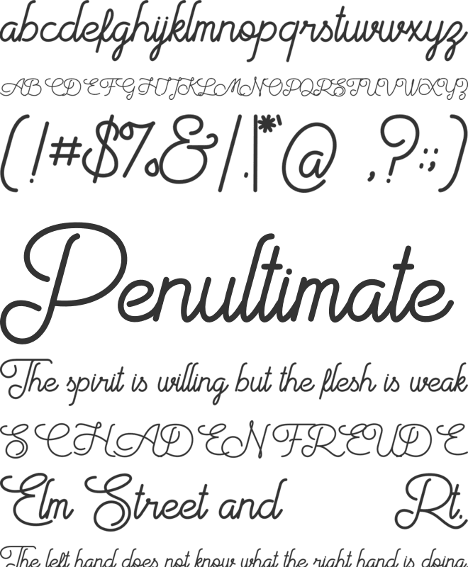 Aiushtya font preview