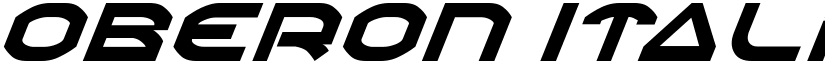 Oberon Italic font