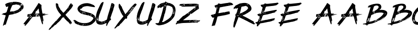 PaxSuyudz font download