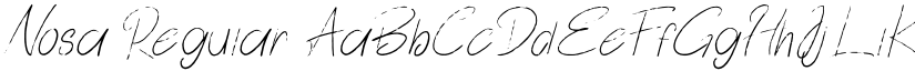 Nosa Regular font