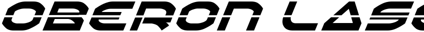 Oberon Laser Italic font