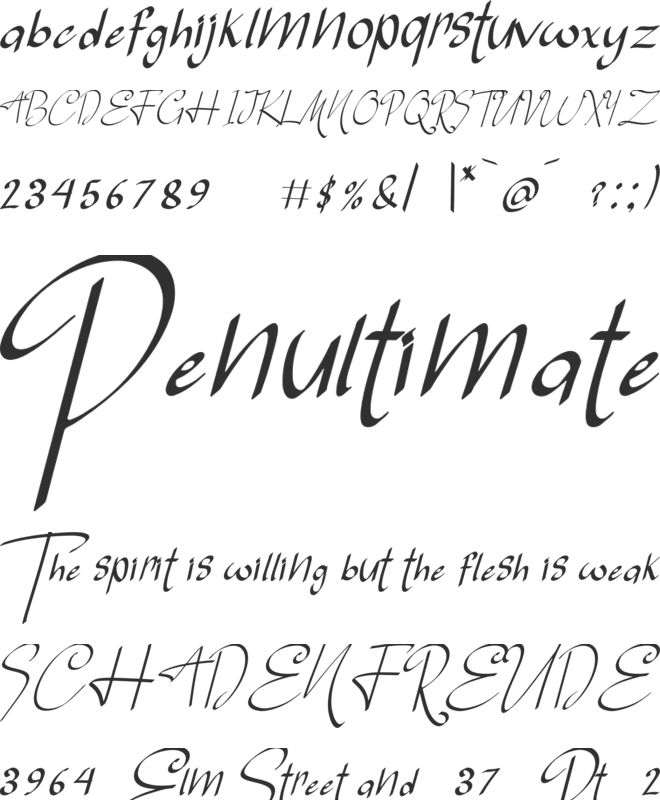 Holy Lonto font preview