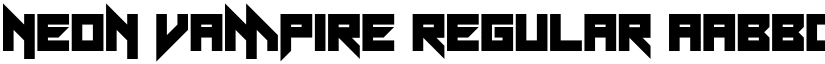 Neon Vampire Regular font