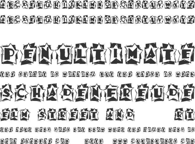 A Star is Born font preview