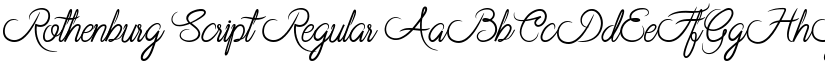 Rothenburg Script Regular font