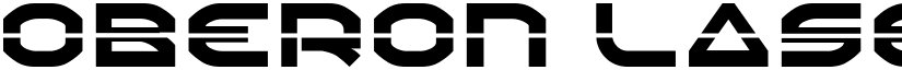 Oberon Laser font