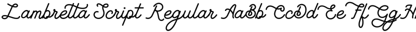 Lambretta Script font download