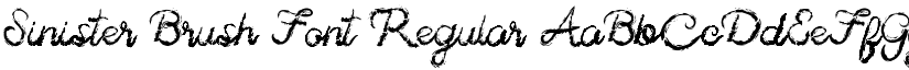 Sinister Brush Font Regular font
